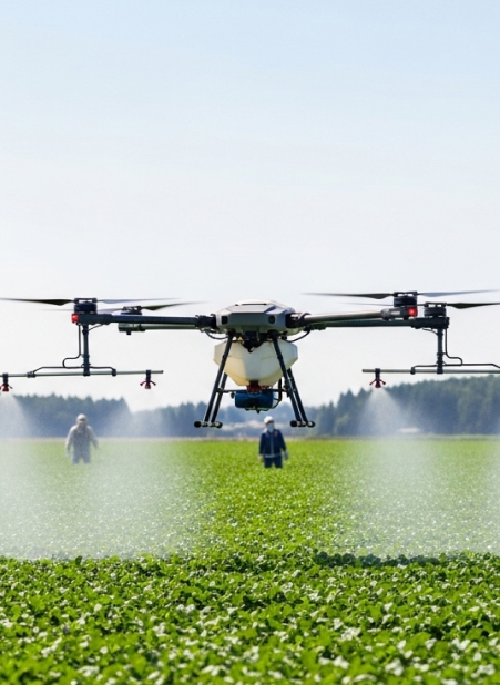 農薬散布の省力化を実現